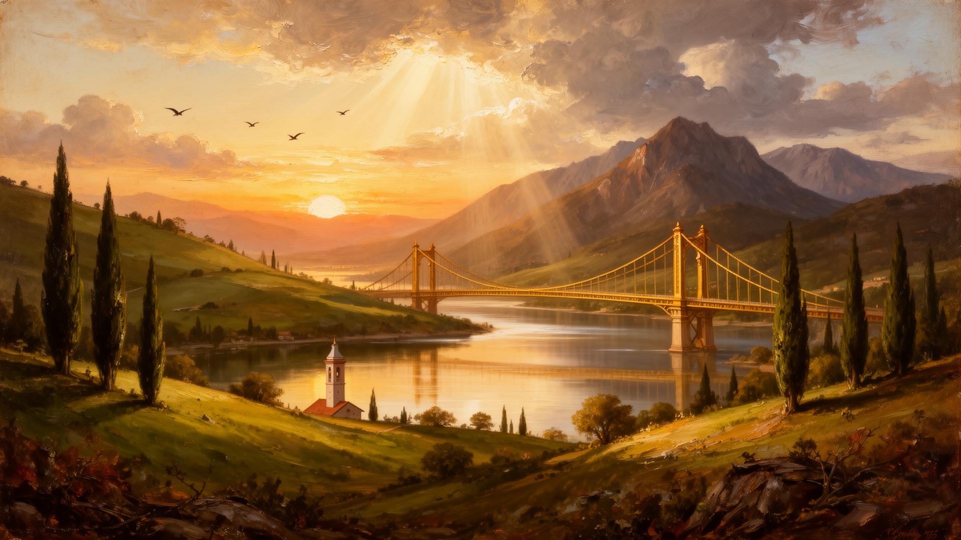Painterly landscape
